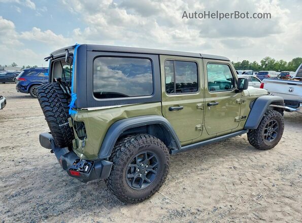 1C4PJXDN6SW508824 2025 JEEP WRANGLER Зеленый Задняя правая четверть
