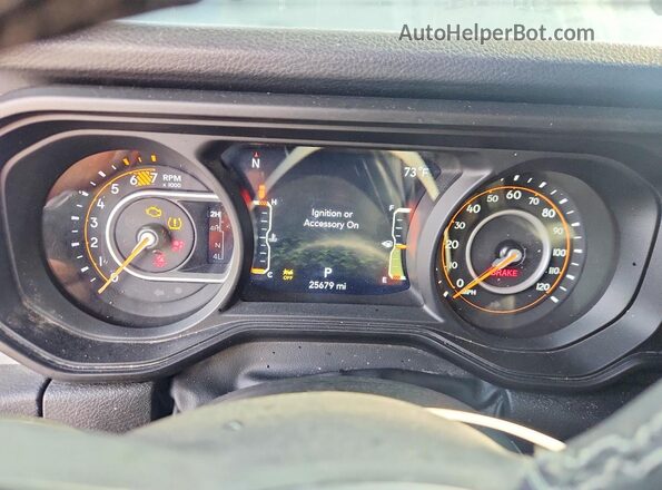 1C4PJXDN6SW539054 2025 JEEP WRANGLER Серый Вид щитка приборов