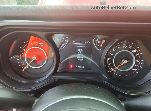 1C4PJXDN9SW581217 2025 JEEP WRANGLER Red Вид щитка приладів
