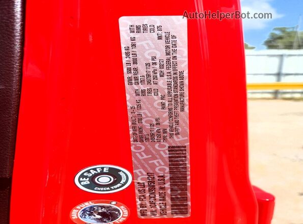 1C4PJXDN9SW581217 2025 JEEP WRANGLER Red Вид наклейки з VIN-кодом