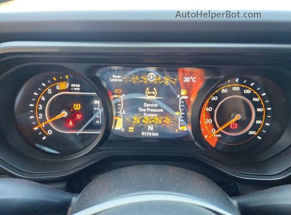 1C4PJXEG2SW635781 2025 JEEP WRANGLER Black Вид щитка приладів