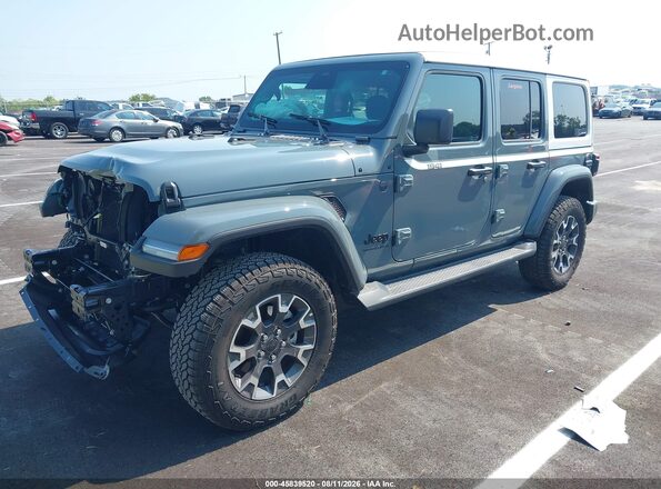 1C4PJXEGXTW249255 2026 JEEP WRANGLER Blue წინა მარცხენა ხედი სამი მეოთხედიდან
