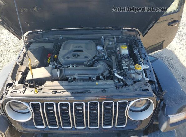 1C4PJXEN1SW560408 2025 JEEP WRANGLER Black ძრავის განყოფილების ხედი
