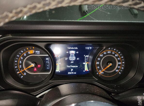 1C4PJXEN3SW644293 2025 JEEP WRANGLER Gray Widok zestawu wskaźników