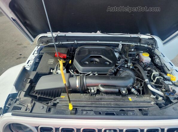 1C4PJXEN4SW651527 2025 JEEP WRANGLER White ძრავის განყოფილების ხედი
