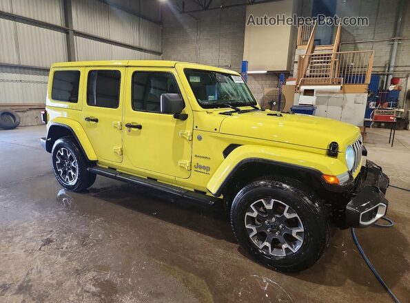 1C4PJXEN5RW134585 2024 JEEP WRANGLER Yellow Delantero derecho