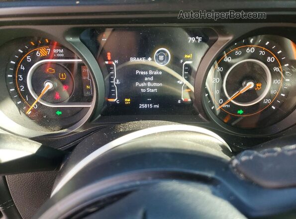 1C4PJXFG1SW652652 2025 JEEP WRANGLER Green ხელსაწყოთა პანელის ხედი