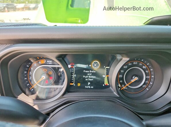 1C4PJXFG3SW634136 2025 JEEP WRANGLER Green ხელსაწყოთა პანელის ხედი