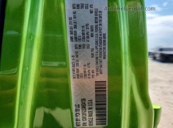 1C4PJXFG3SW634136 2025 JEEP WRANGLER Green VIN კოდის სტიკერის ხედი