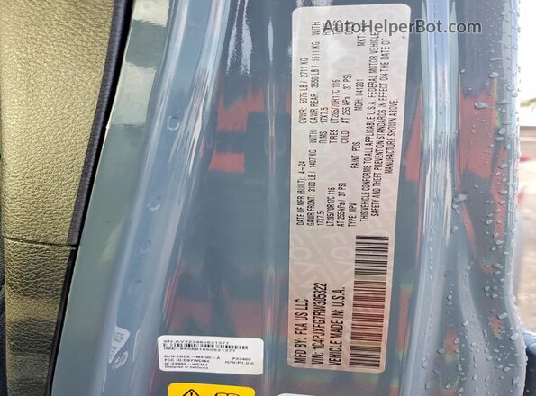 1C4PJXFG7RW305322 2024 JEEP WRANGLER Серый Вид наклейки с VIN-кодом