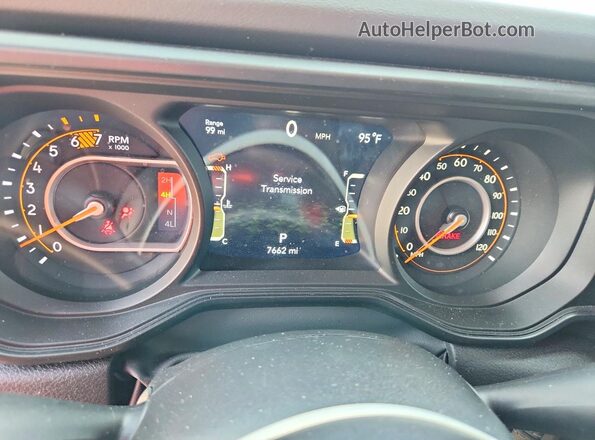 1C4PJXFN1TW286398 2026 JEEP WRANGLER Gray Instrument cluster view