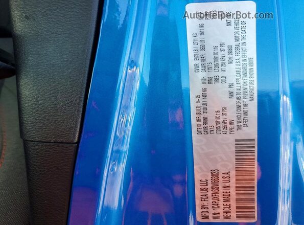 1C4PJXFN3SW663828 2025 JEEP WRANGLER Blue ძრავის განყოფილების ხედი
