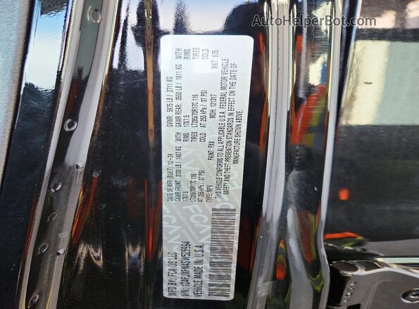 1C4PJXFN4SW526994 2025 JEEP WRANGLER Черный Вид наклейки с VIN-кодом