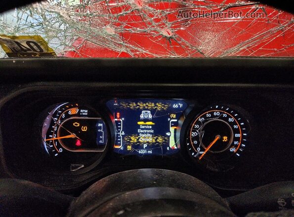 1C4PJXFN4TW270888 2026 JEEP WRANGLER Красный Вид щитка приборов