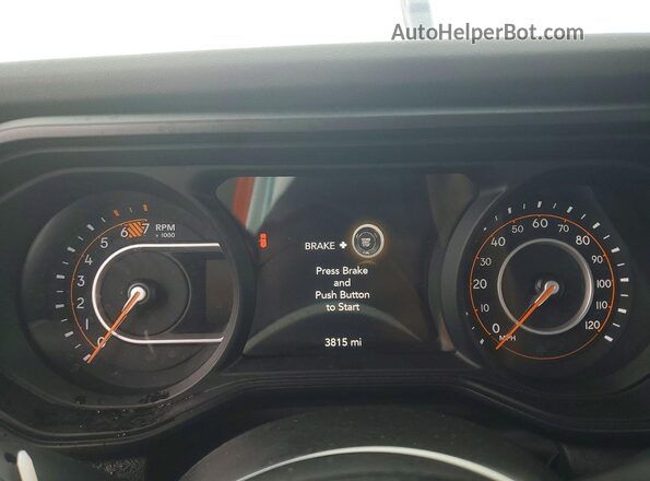 1C4PJXFN8TW315458 2026 JEEP WRANGLER White Вид щитка приладів
