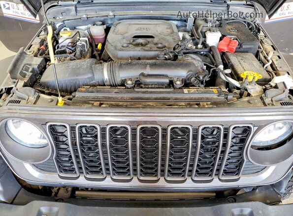 1C4PJXKN6RW306014 2024 JEEP WRANGLER Gray Engine compartment view