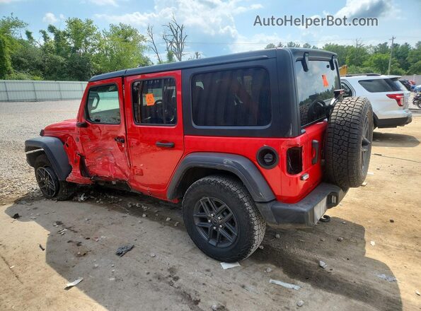 1C4PJXKN8RW274537 2024 JEEP WRANGLER Red Задня ліва чверть