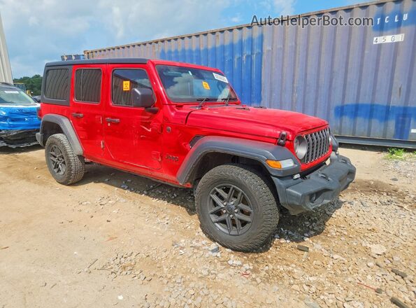 1C4PJXKN8RW274537 2024 JEEP WRANGLER Red Передня права чверть