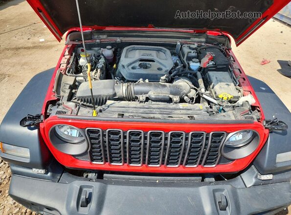 1C4PJXKN8RW274537 2024 JEEP WRANGLER Red Вид задньої частини салону