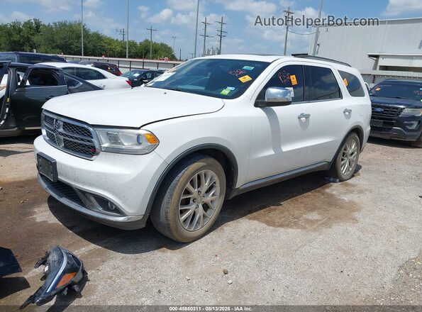 1C4RDHAG5GC371699 2016 DODGE DURANGO White Առջևի ձախ երեք քառորդ տեսարան