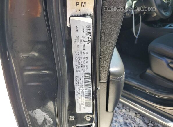 1C4RDHAG9HC923738 2017 DODGE DURANGO Black VIN კოდის სტიკერის ხედი