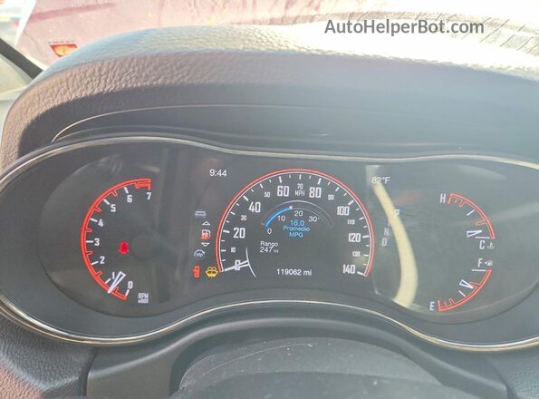 1C4RDHDG2KC556927 2019 DODGE DURANGO Красный Вид щитка приборов