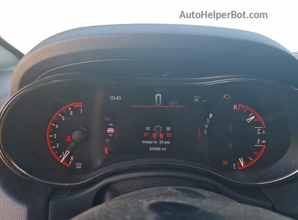 1C4RDHDG2KC721259 2019 DODGE DURANGO White Instrument cluster view