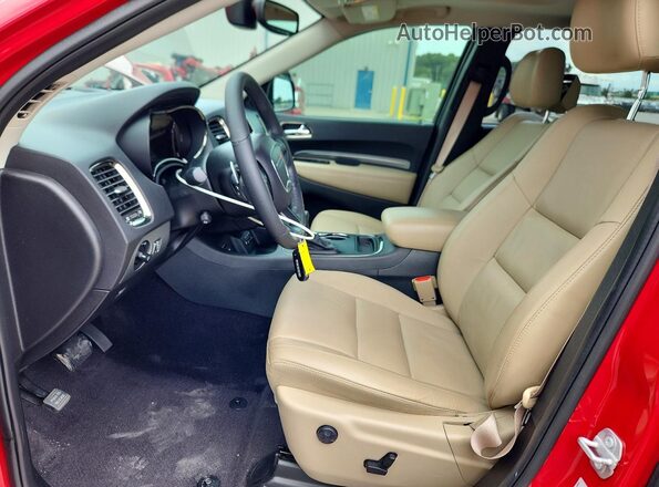 1C4RDHDG3JC114558 2018 DODGE DURANGO Red Widok wnętrza z przodu