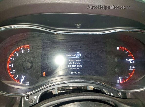 1C4RDHDG3KC797895 2019 DODGE DURANGO White Instrument cluster view