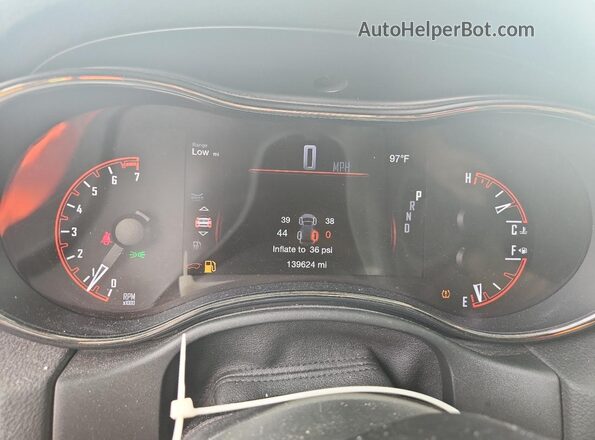 1C4RDHDG3LC119052 2020 DODGE DURANGO Black Vista del cuadro de instrumentos