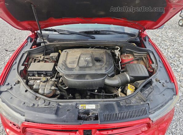 1C4RDHDG4GC353318 2016 DODGE DURANGO Red Vista del compartimento del motor