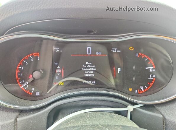 1C4RDHDG4GC353318 2016 DODGE DURANGO Red Vista del cuadro de instrumentos