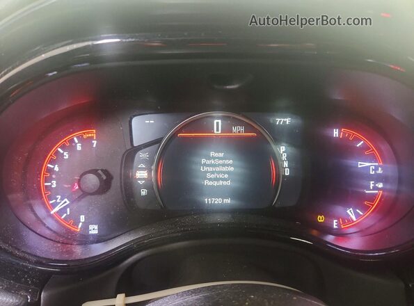 1C4RDHDG4TC229205 2026 DODGE DURANGO Black Instrument cluster view