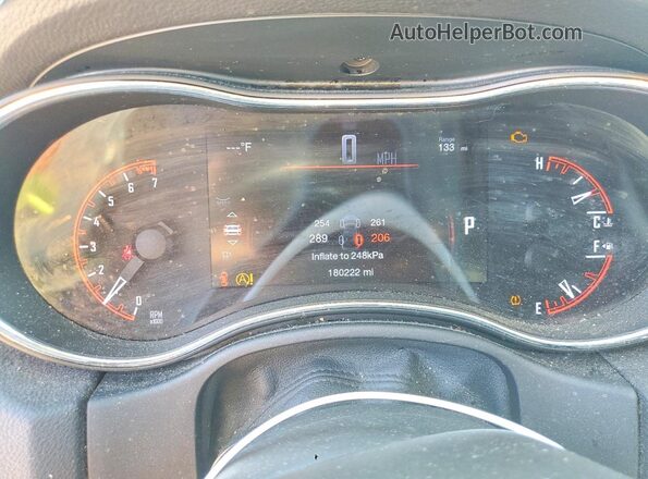 1C4RDHDG5HC770948 2017 DODGE DURANGO Бордовый Вид щитка приборов