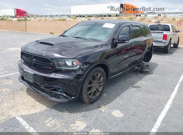 1C4RDHDG6JC265863 2018 DODGE DURANGO Black Առջևի ձախ երեք քառորդ տեսարան