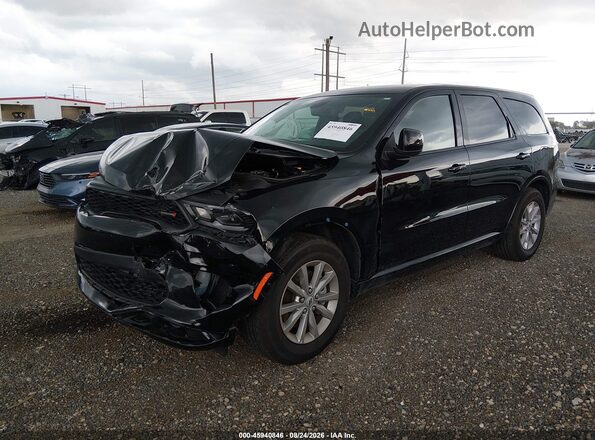 1C4RDHDG6SC545459 2025 DODGE DURANGO Black Առջևի ձախ երեք քառորդ տեսարան