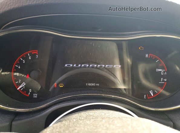 1C4RDHDG7KC797916 2019 DODGE DURANGO White Vista del cuadro de instrumentos