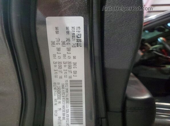 1C4RDHDG9KC826882 2019 DODGE DURANGO Charcoal VIN sticker view