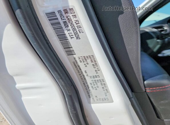 1C4RDHDG9SC552342 2025 DODGE DURANGO Белый Панорамный вид салона 360°
