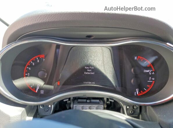 1C4RDHEG0GC336563 2016 DODGE DURANGO Black Instrument cluster view
