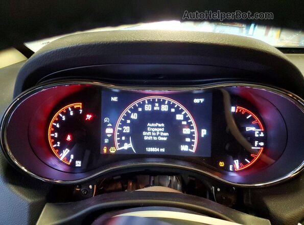 1C4RDJAG0HC957977 2017 DODGE DURANGO White Instrument cluster view