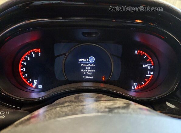 1C4RDJAG0PC657466 2023 DODGE DURANGO Black Вид щитка приладів