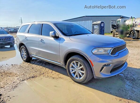 1C4RDJAG1MC627078 2021 DODGE DURANGO Silver Front right