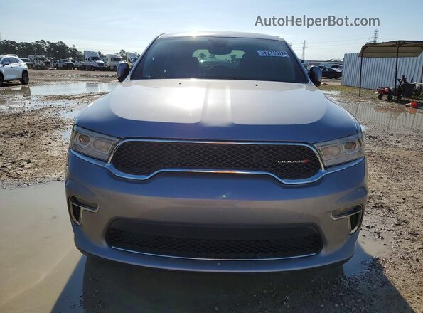 1C4RDJAG1MC627078 2021 DODGE DURANGO Silver Front view