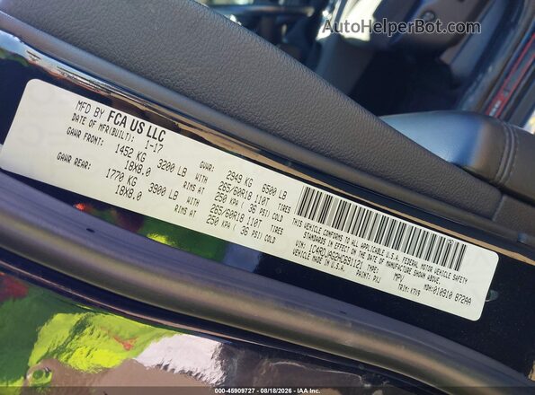 1C4RDJAG2HC691121 2017 DODGE DURANGO Черный Вид подкапотного пространства