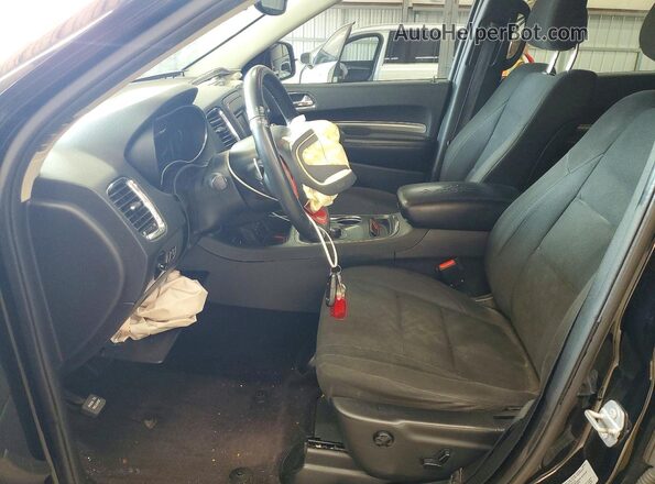 1C4RDJAG2HC766867 2017 DODGE DURANGO Black Widok wnętrza z przodu