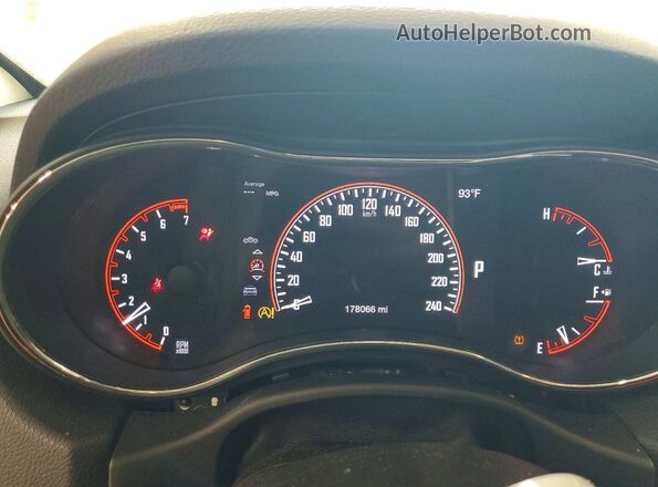 1C4RDJAG2HC766867 2017 DODGE DURANGO Black Widok zestawu wskaźników