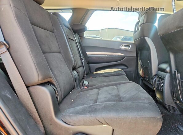 1C4RDJAG2LC252980 2020 DODGE DURANGO Black უკანა სალონის ხედი