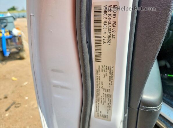 1C4RDJAG3PC582567 2023 DODGE DURANGO White Engine compartment view