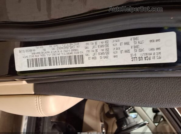 1C4RDJAG4GC442012 2016 DODGE DURANGO Black Вид підкапотного простору